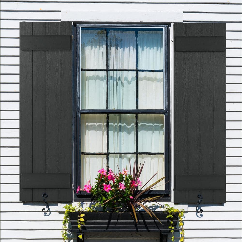 Highwood USA 13.2'' Board & Batten Shutters (Set of 2)