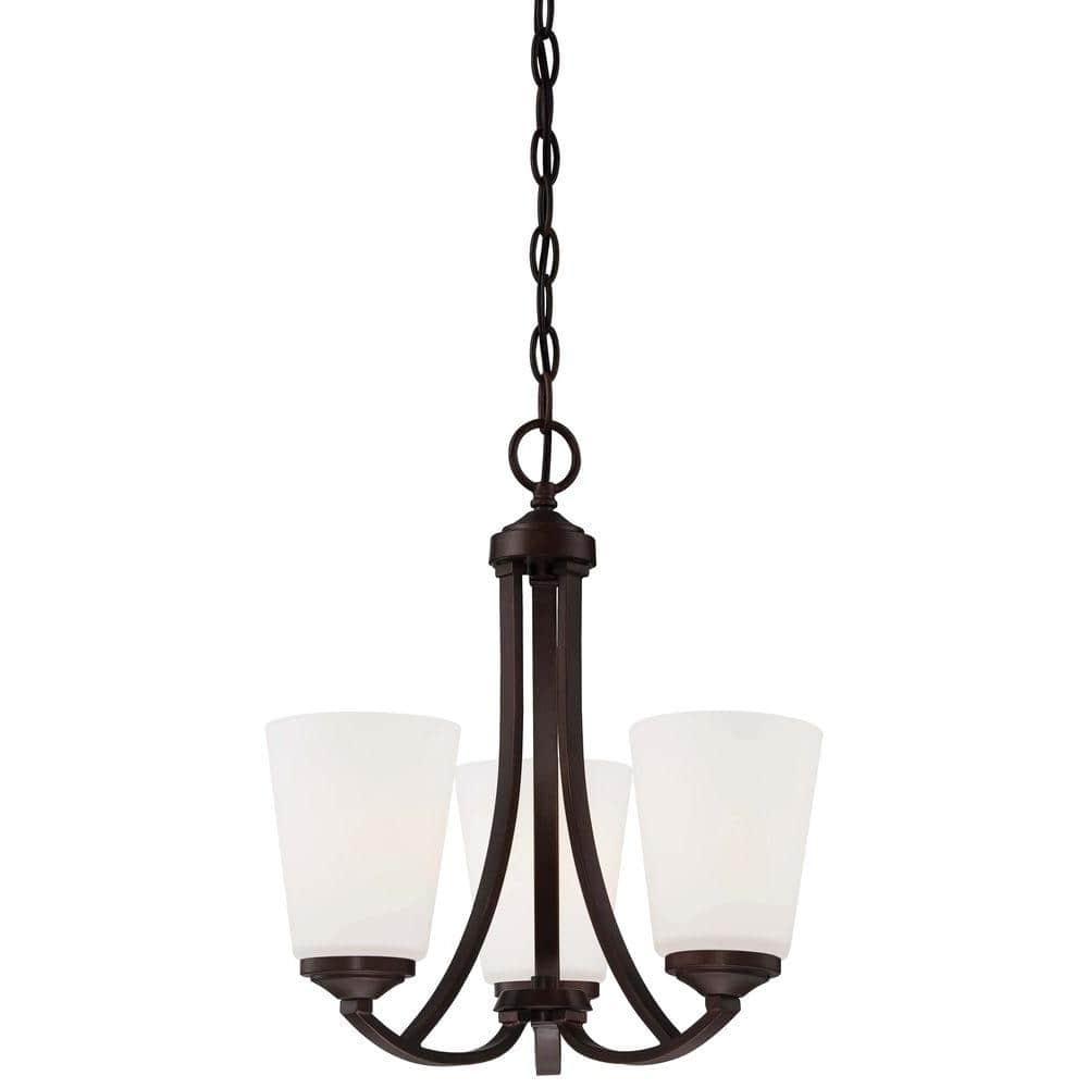 Minka Lavery 4963-284 Overland Park 3 Light Mini Chandelier in Vintage Bronze