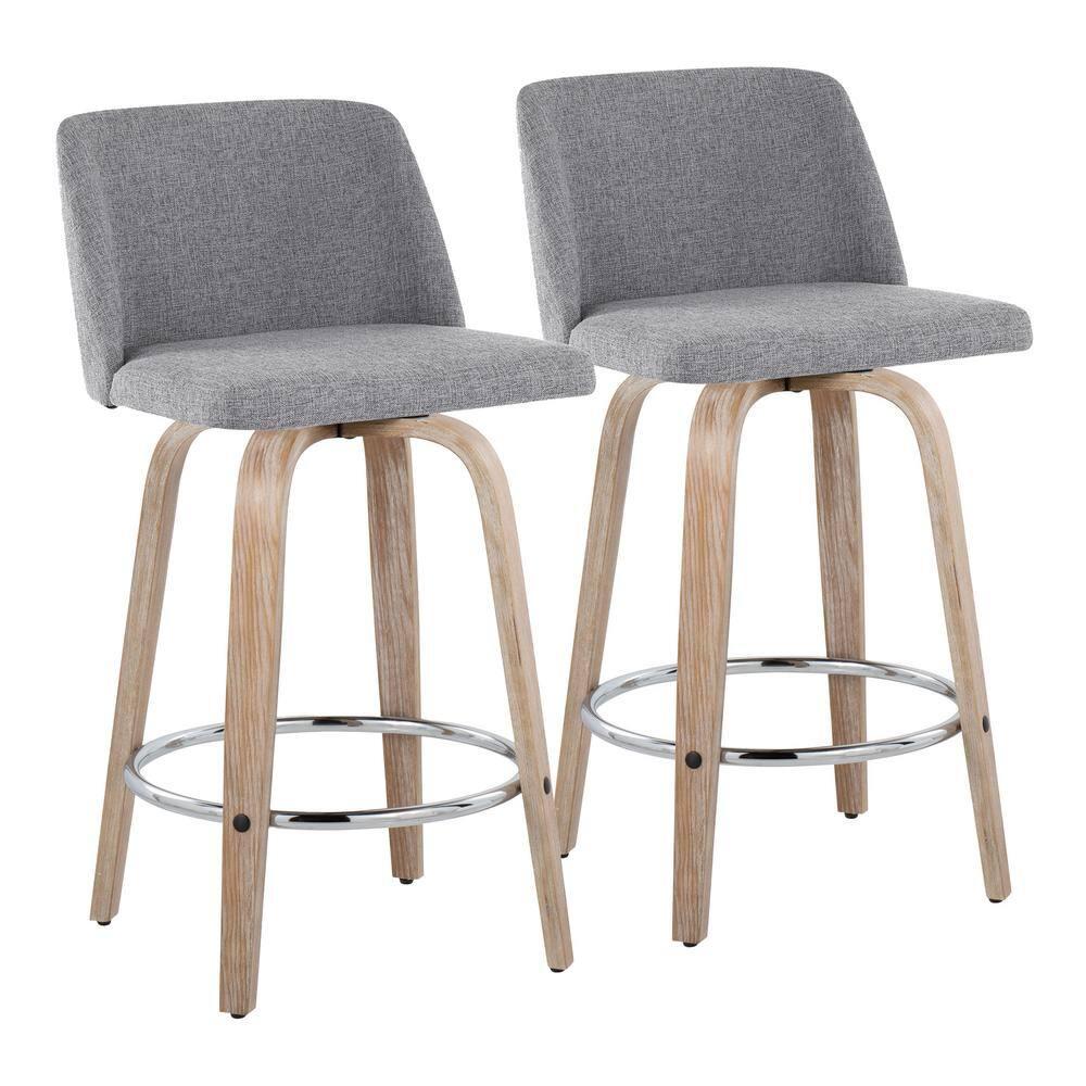 Toriano Swivel Upholstered Counter Stool