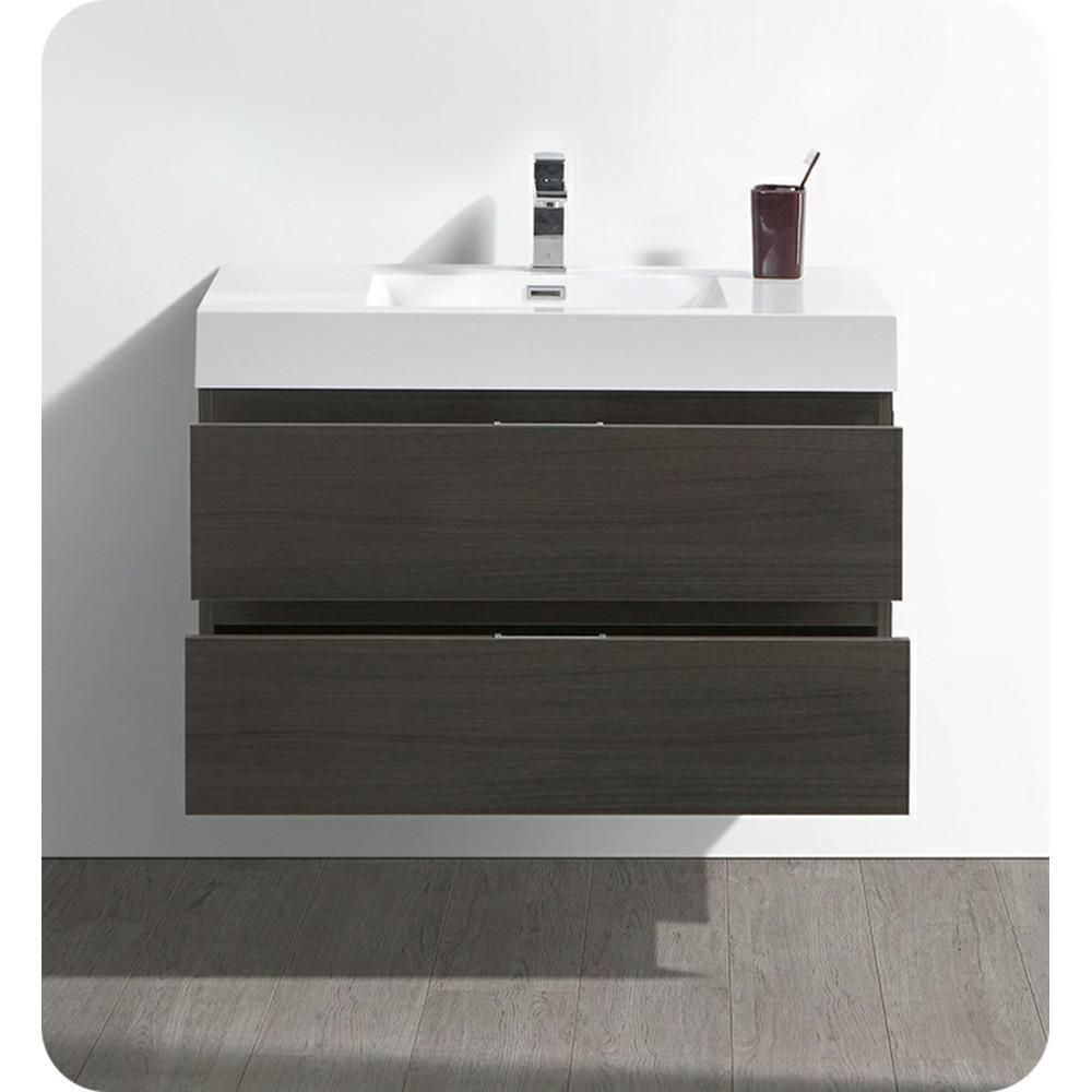 Valencia 36" Wall Mount Single Sink Bathroom Vanity with Top and Sink (Faucet Not Included)