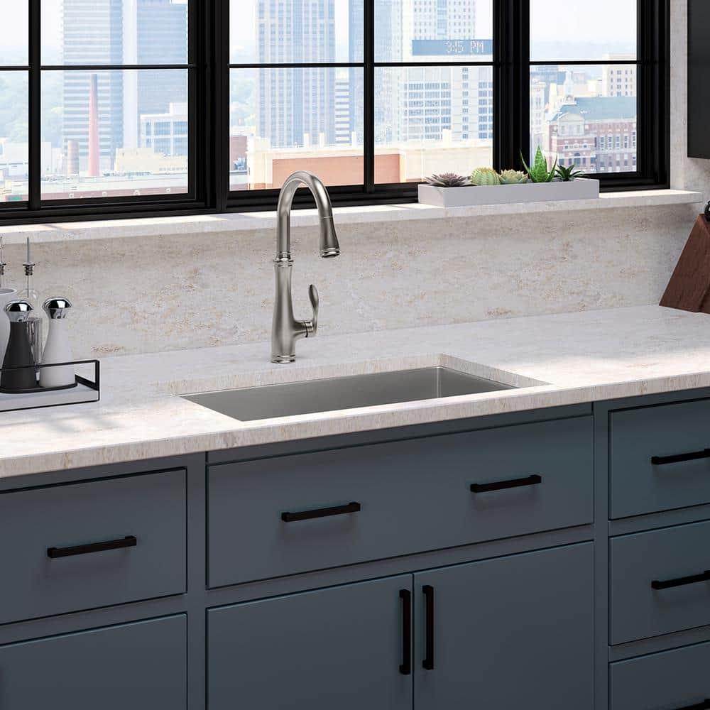 Bellera™ Pull Down Single Handle Kitchen Faucet with Handle and Supply Lines