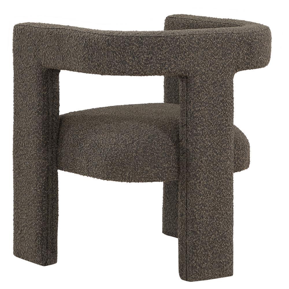 Coaster Petra Modern Fabric Upholstered Accent Side Chair Chocolate Brown