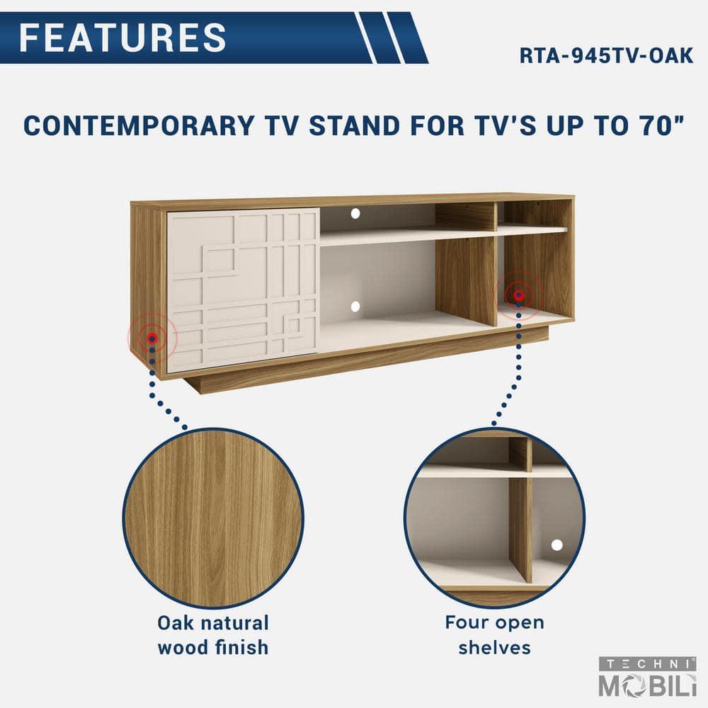 Hokku Designs Techni Mobili Modern TV Stand For Tvs Up To 70"