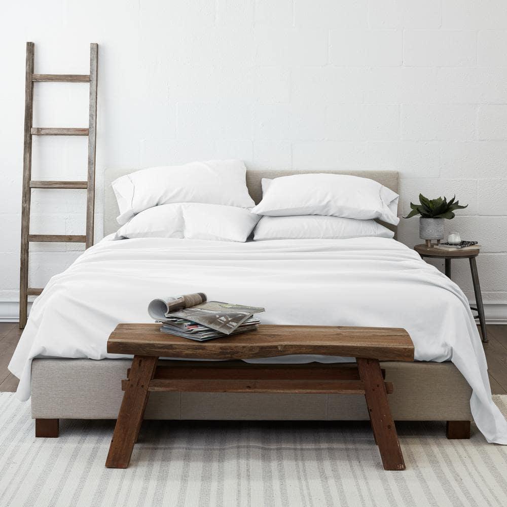 Linen Market 6 Piece Bed Sheet Set, White, King