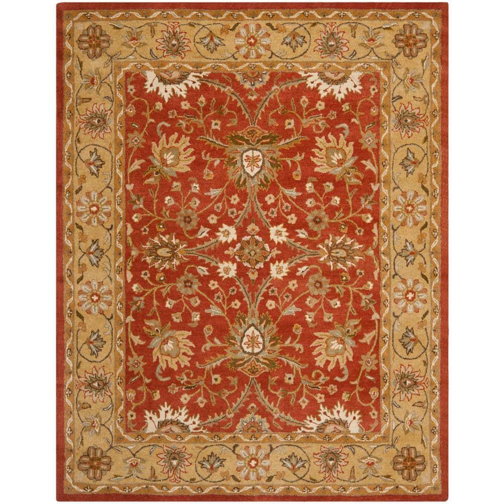 Antiquity AT249 Hand Tufted Area Rug - Rust/Gold - 6'x9' - Safavieh.