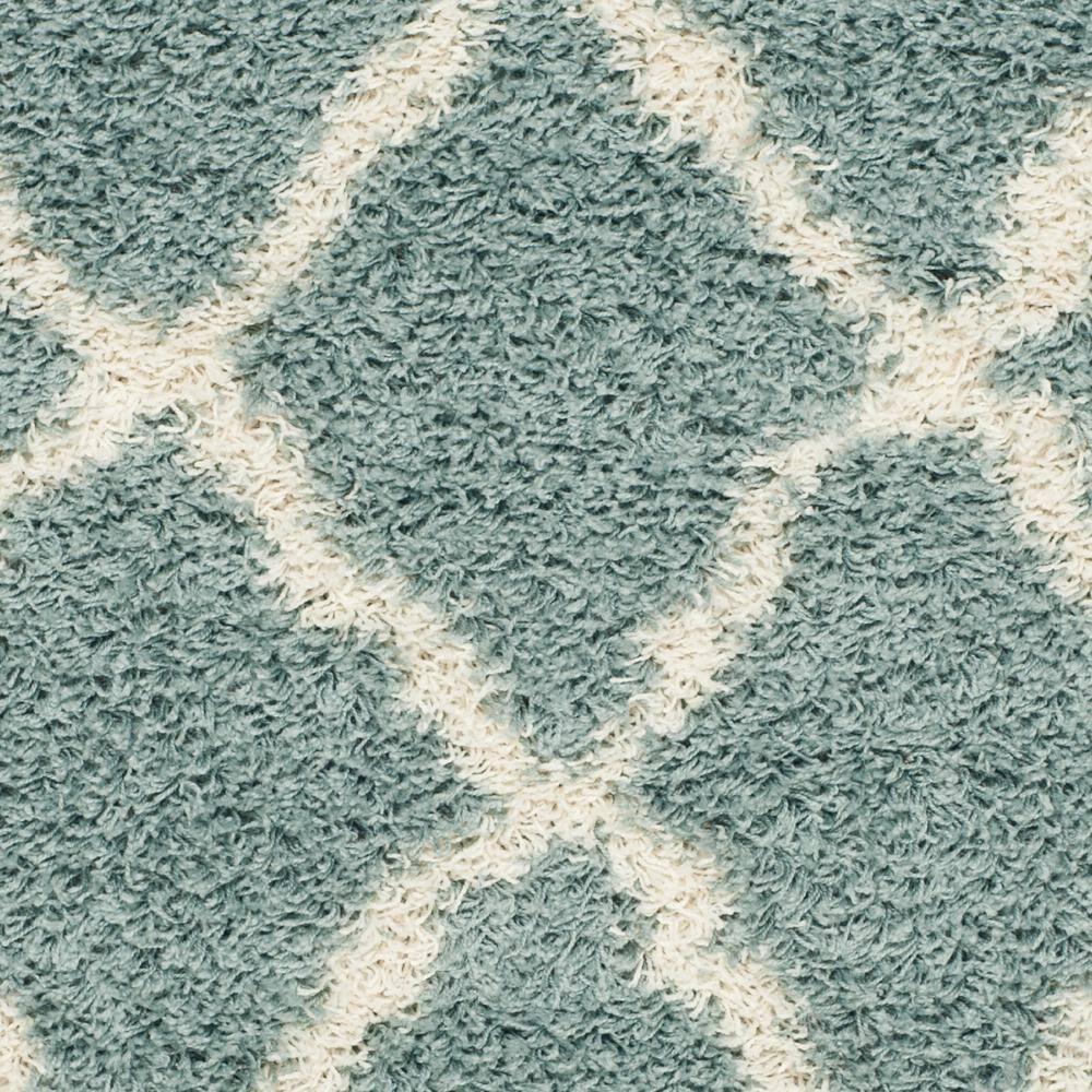 Dallas Shag SGD257 Power Loomed Indoor Accent Rug - Seafoam/Ivory - 3'x5' - Safavieh.