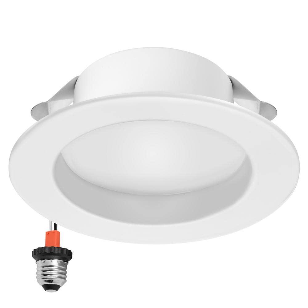 Luvoni 4 inch Smart Wifi LED Retrofit Downlight, 700 Lumens, Dimmable, Multi CCT 2700-6000K, E26 Adapter included, Compatible with Alexa/Google Home by Maxxima