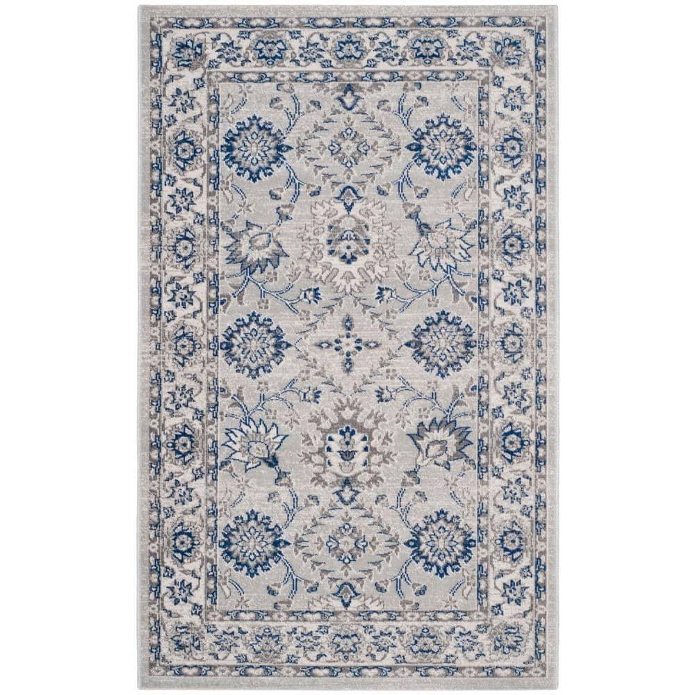 SAFAVIEH Artisan Cheshunt Oriental Area Rug, Silver/Ivory, 3' x 5'