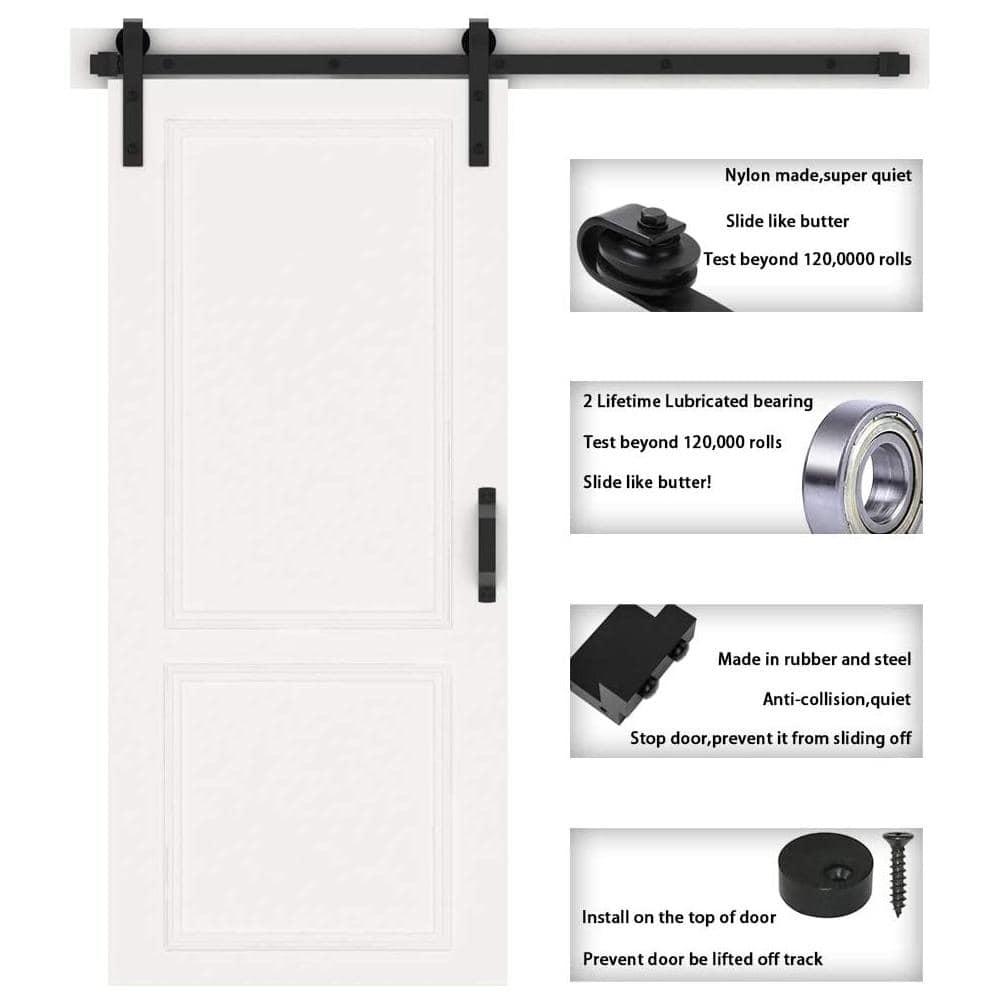 Lazio Sliding Standard Single Barn Door Hardware Kit