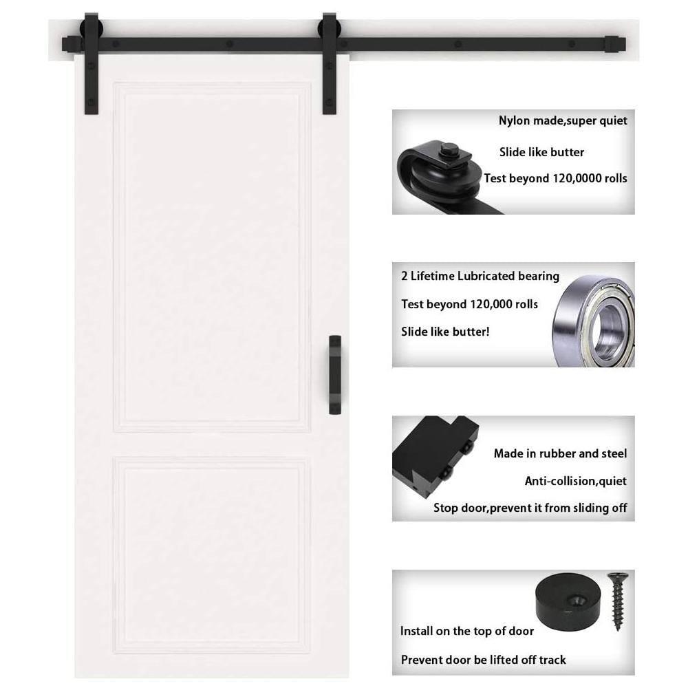 Lazio Antique Sliding Standard Single Track Barn Door Hardware Kit