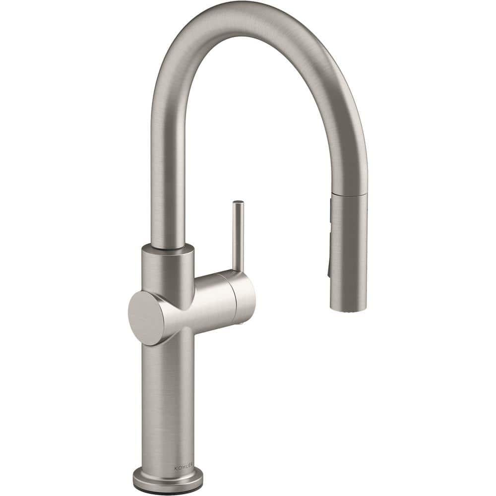 Kohler Crue Single Handle Pull Down Kitchen Faucet with Three-Function Pull Down Sprayer