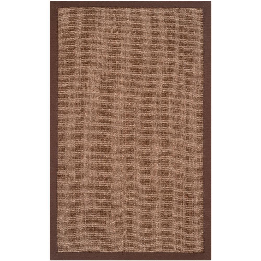 Natural Fiber NF441 Power Loomed Indoor Accent Rug - Brown/Brown - 3'x5' - Safavieh.