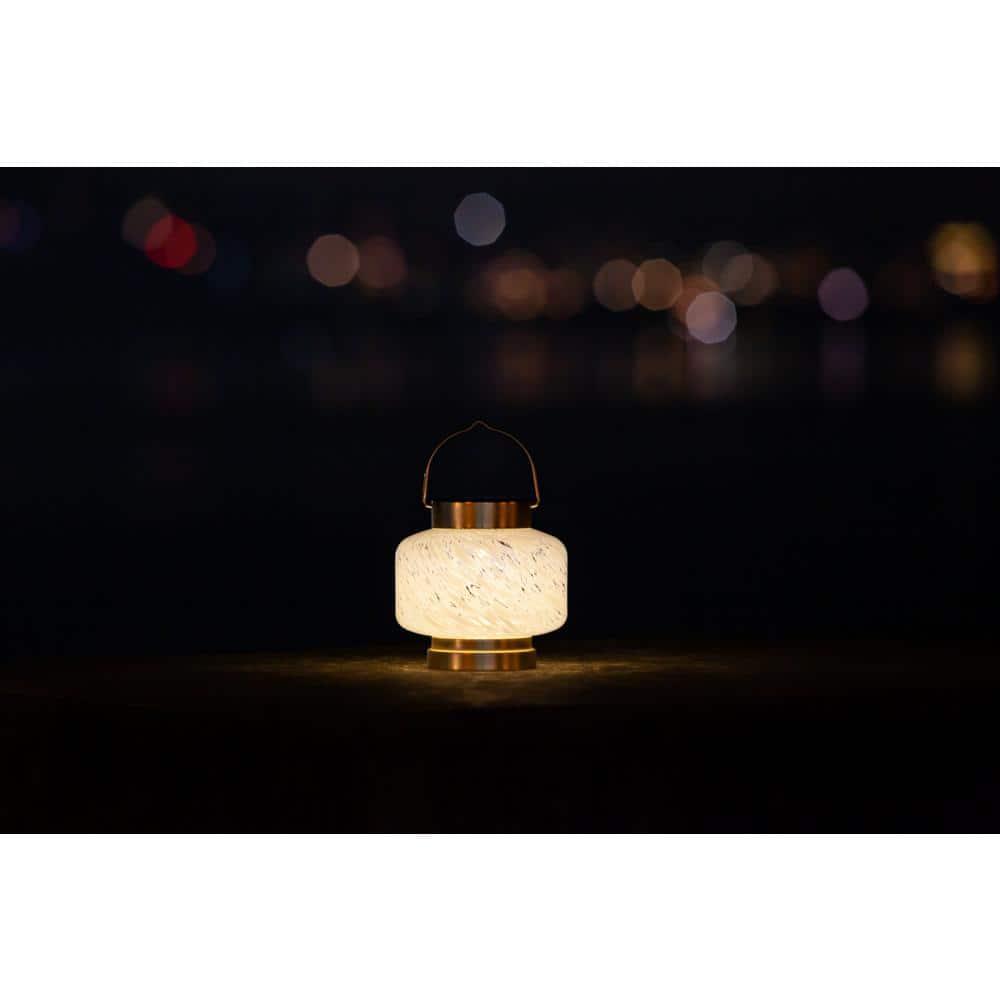 5.5'' Solar Powered Integrated LED Outdoor Lantern