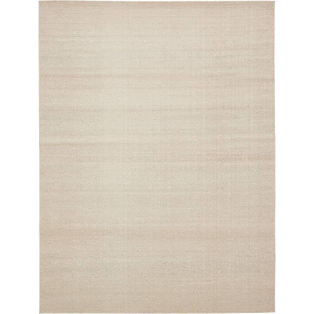 Unique Loom Williamsburg Collection Area Rug - Solid (9'  x 12' 2" Rectangle Beige)