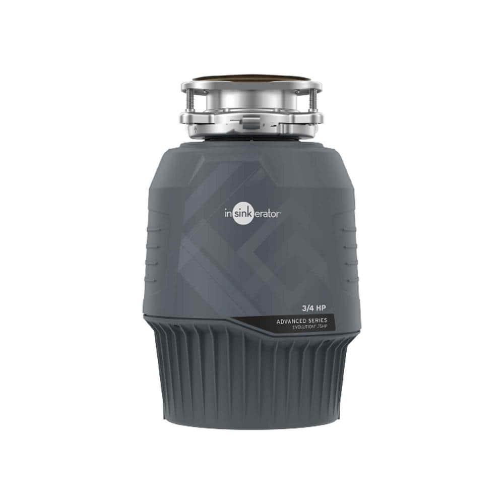 Evolution 0.75HP, 3/4 HP Garbage Disposal, Advanced Series Continuous Feed Food Waste Disposer