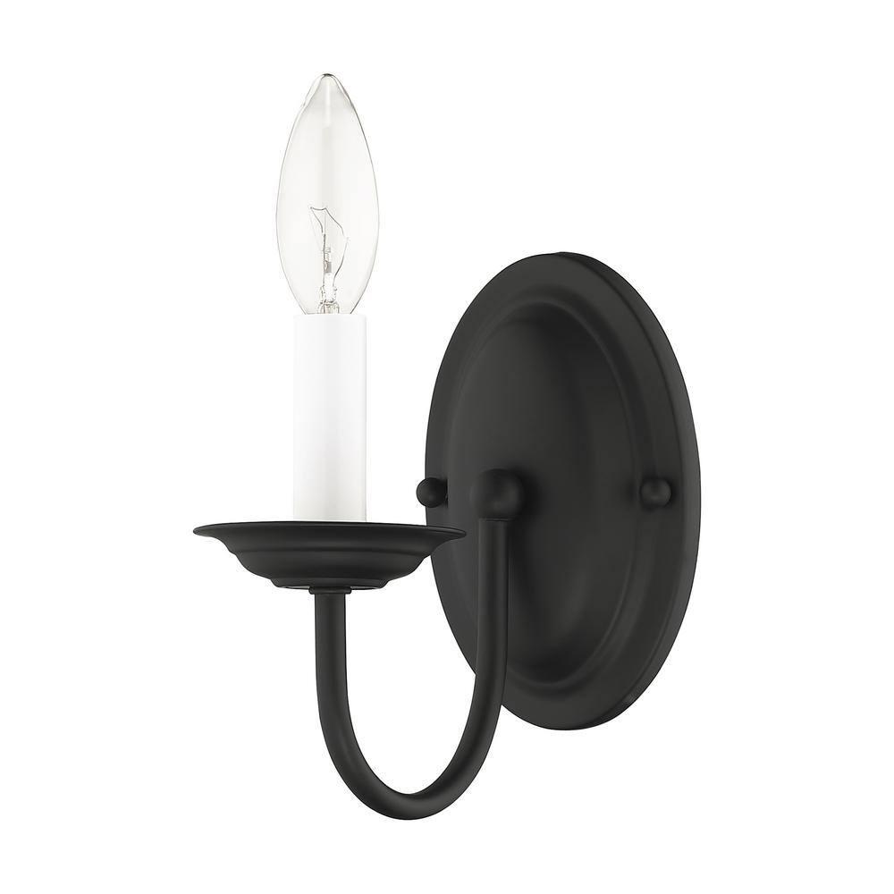 Livex Lighting - Home Basics - 1 Light Wall Sconce in Farmhouse Style - 4.25