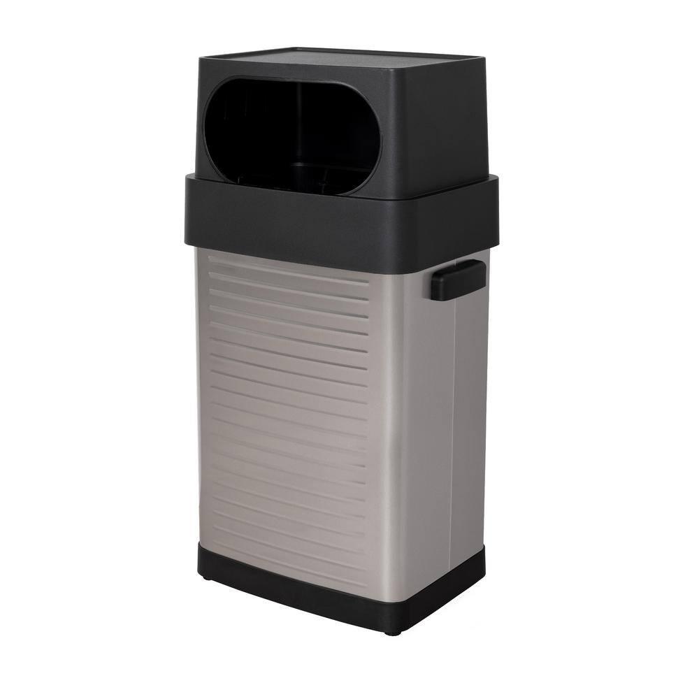 Seville Classics UltraHD 17-Gal. Commercial Stainless Steel Trash Bin