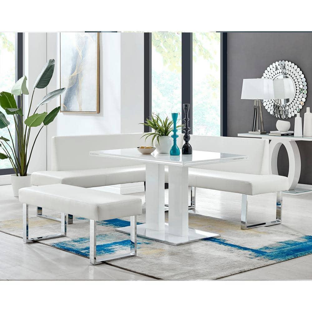 Amanda Faux Leather Bench - Armen Living