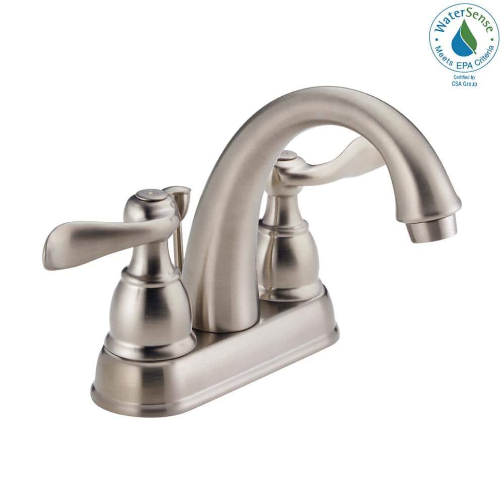 Windemere Centerset Bathroom Faucet with Drain Assembly, 2-handle Bathroom Sink Faucet