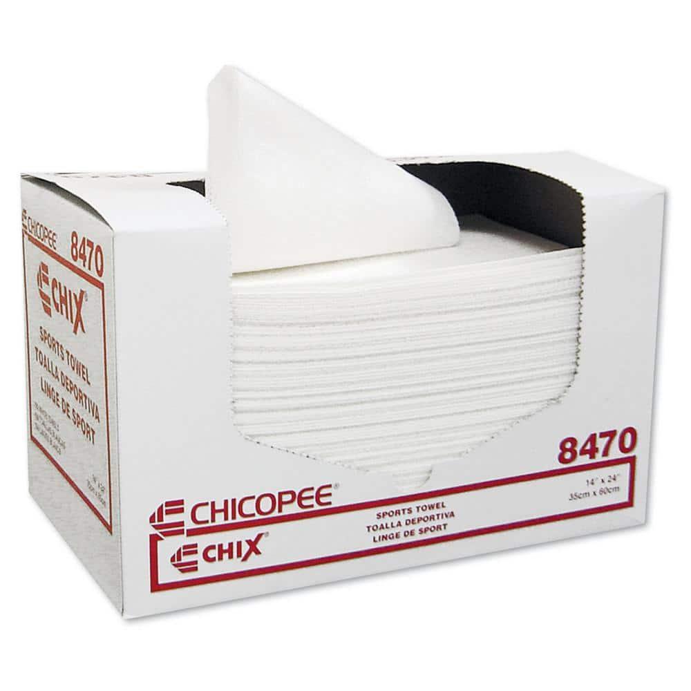 Chix Sports Towels, 14 x 24, White, 100 Towels/Pack, 6 Packs/Carton