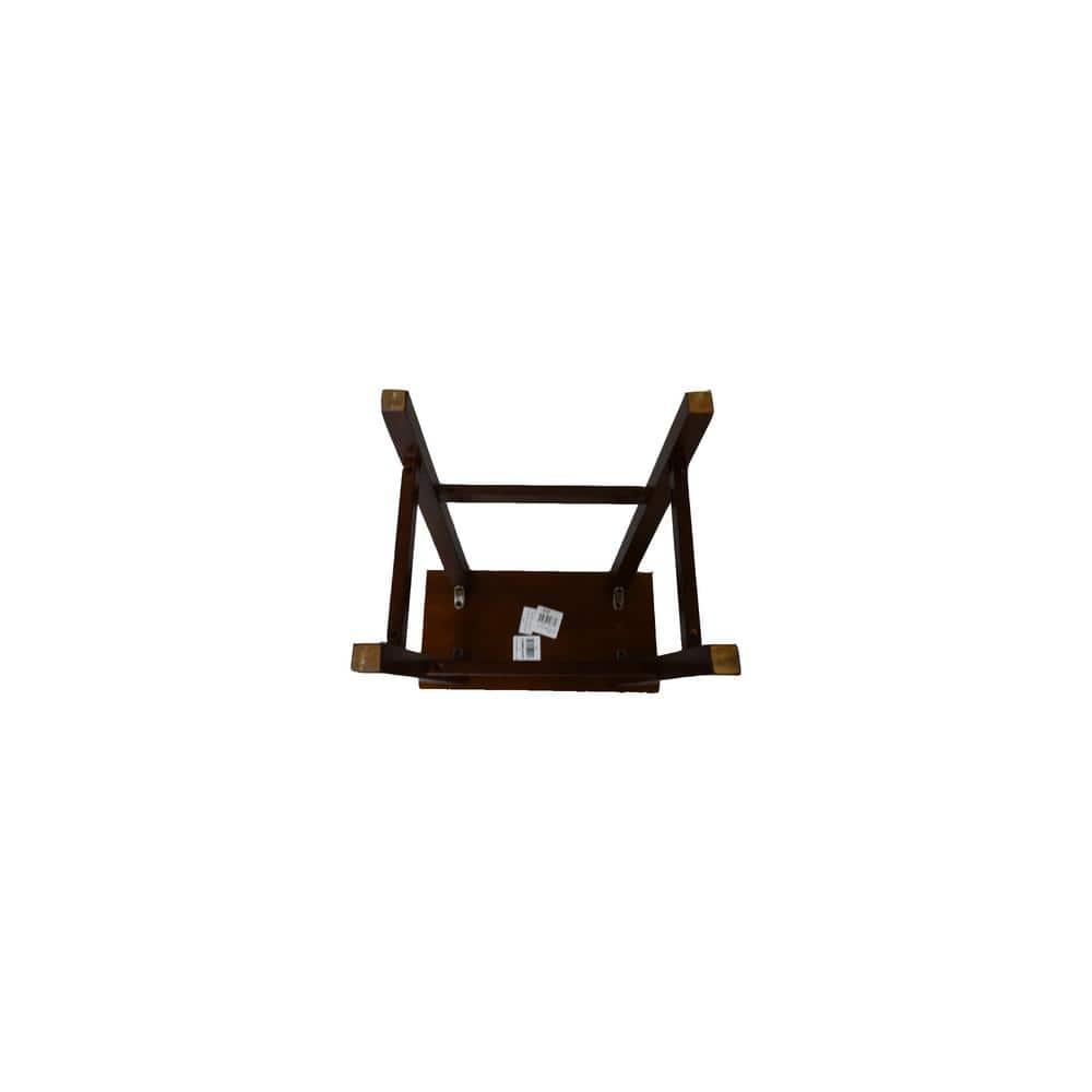 24" Saddleseat Counter Stool (Distressed Walnut)