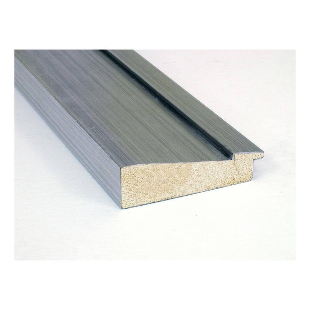 Amanti Art Beveled Wood Bathroom Wall Mirror - Romano Silver Frame - Outer Size: 35 x 29 in