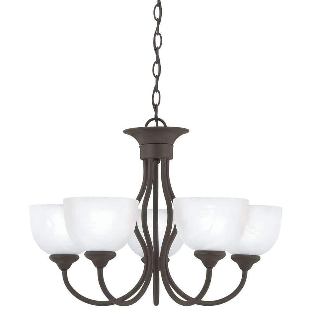 Elk Home Tahoe 5 - Light Chandelier in  Painted Bronze