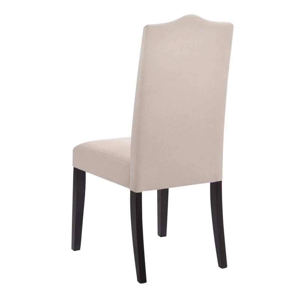 Carolina Cottage 1817-ESLN Romero Parson Chair - Espresso with Linen - 22.5 x 41.5 x 18.5 in.
