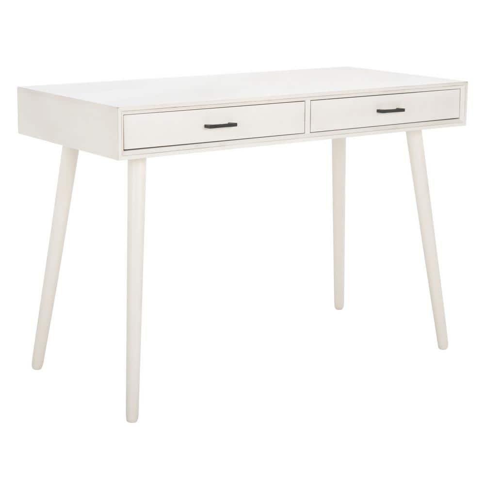 O'Dwyer 2 Drawer Desk - Distrssed White - Safavieh