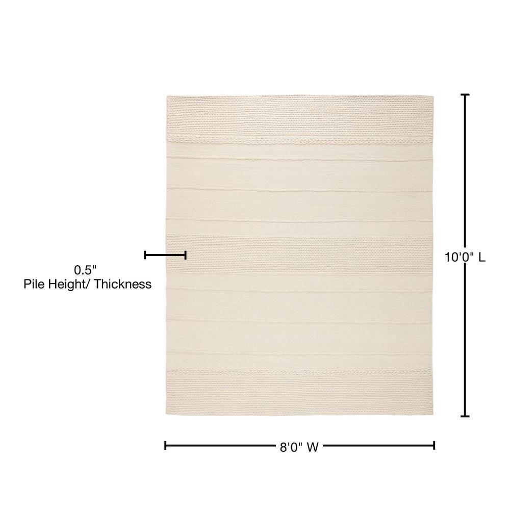 Natura NAT215 Hand Woven Indoor Area Rug - Natural - 8'x10' - Safavieh