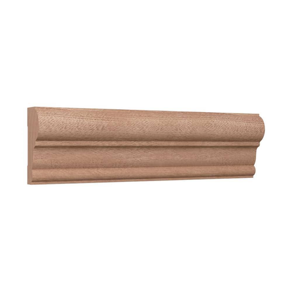 Ekena Millwork WM392 1"D x 2 3/8"W x 96"L Solid Wood Stain Chair Rail Molding