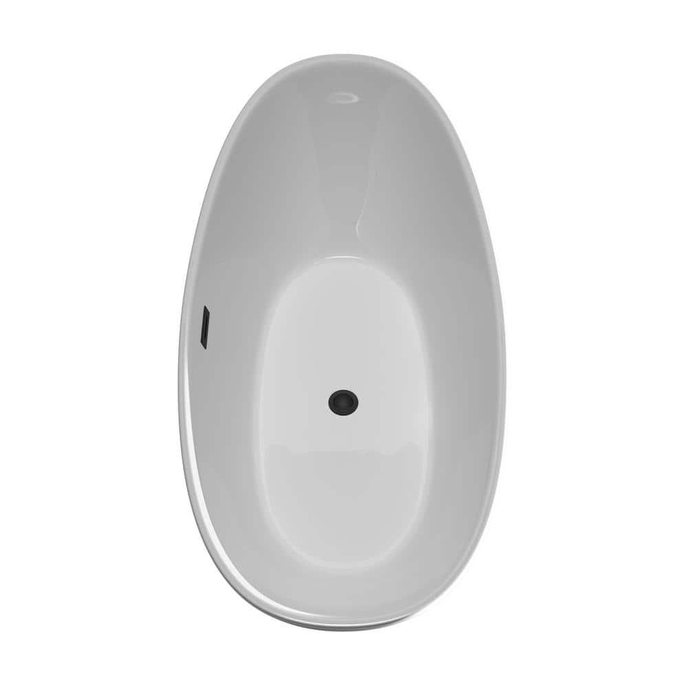 Dorrit 66" x 32" Freestanding Soaking Acrylic Bathtub