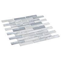 Dorian 1-in. x 4-in. Beveled Brick Joint Satin Glass Wall & Floor Mosaic Tile
