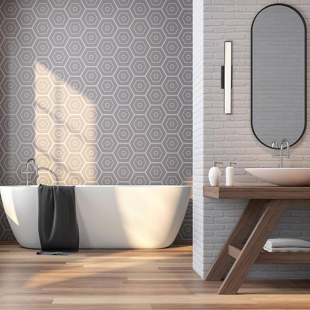 SQTRFC Brink 12in LED Bathroom Vanity or Wall Light 3-CCT 2700K-3000K-3500K Set to 3000K in Brushed Aluminum