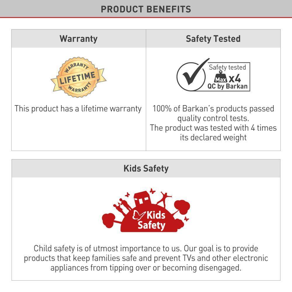 Barkan 13" - 43" Full Motion TV Wall Mount - Extension, Swivel & Tilt