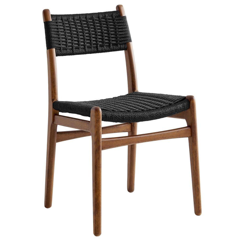 Modway Wynn Rope And Wood Dining Side Chairs Set Of 2