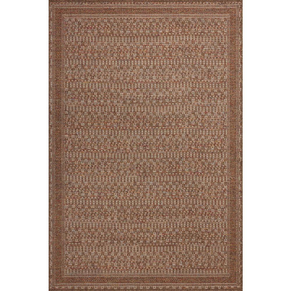 Merrick Natural Fiesta Geometric 3'-9" x 5'-9" Synthetic Rug