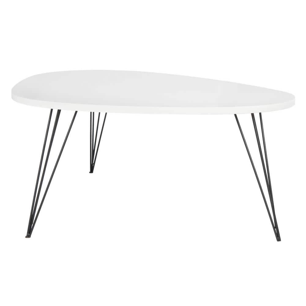 Wynton Coffee Table - White/Black - Safavieh