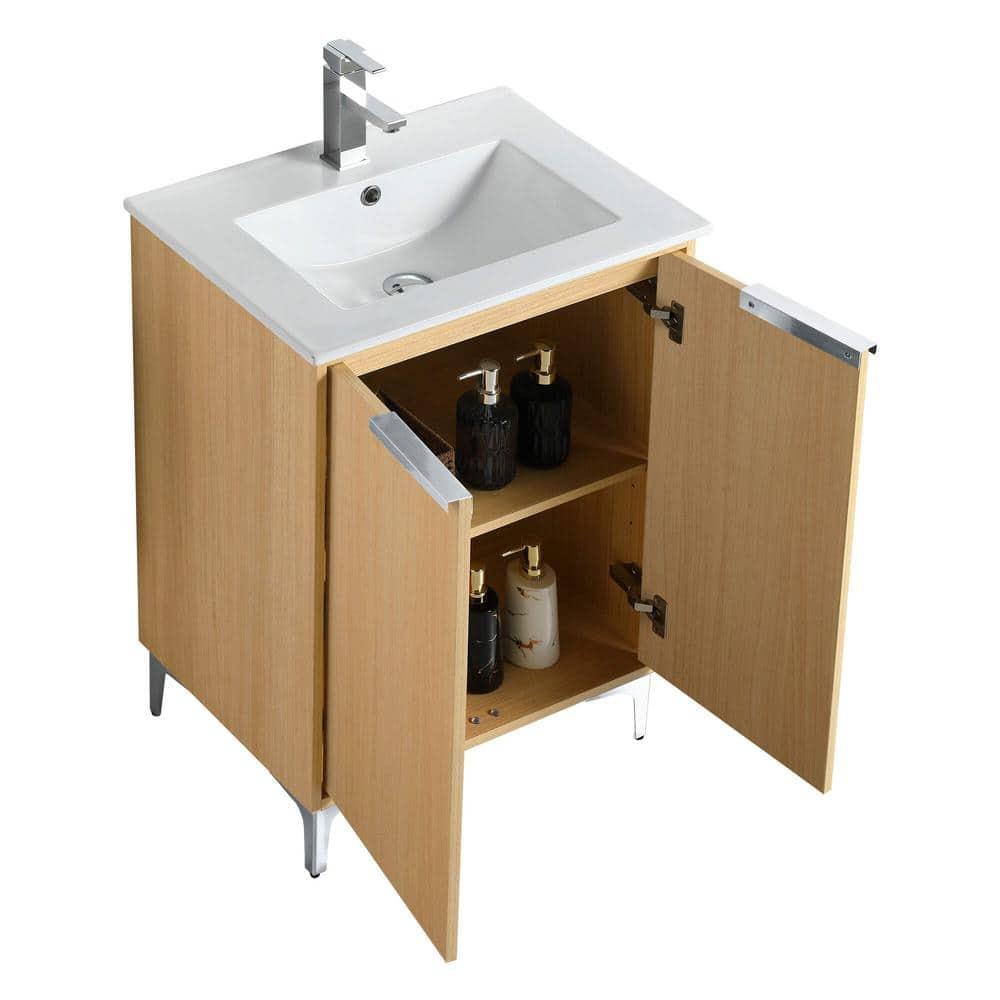Fine Fixtures Wilmington 24 Inch Bathroom Vanity With Sink - Fully Assembled Bathroom Sink Cabinet, Bathroom Vanities, Wood Bathroom Vanity, Small Bathroom Sink Cabinet, 24 Bathroom Vanity With Sink