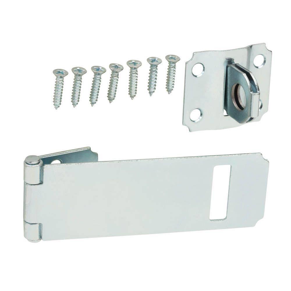 Everbil 4-1/2 in Zinc-Plated Adjustable Staple Safety Hasp Gate Door Cabinet 15124