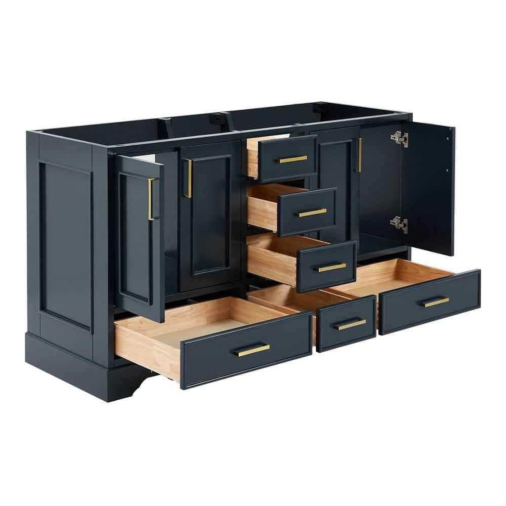 Ariel M060d-Bc Stafford Mueble Tocador Independiente Doble de 61" Solamente - Azul