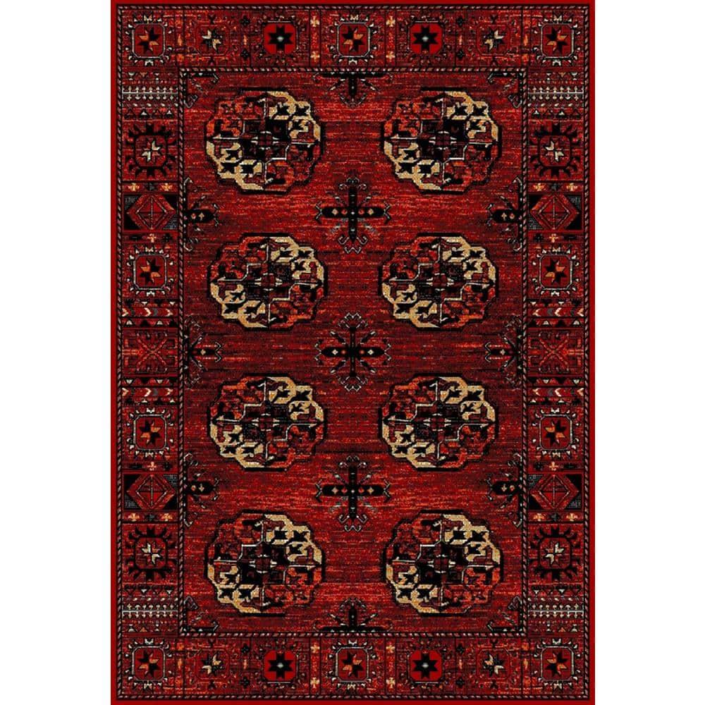 Vintage Hamadan VTH212 Power Loomed Indoor Area Rug - Red/Multi - 6'7"x9' - Safavieh