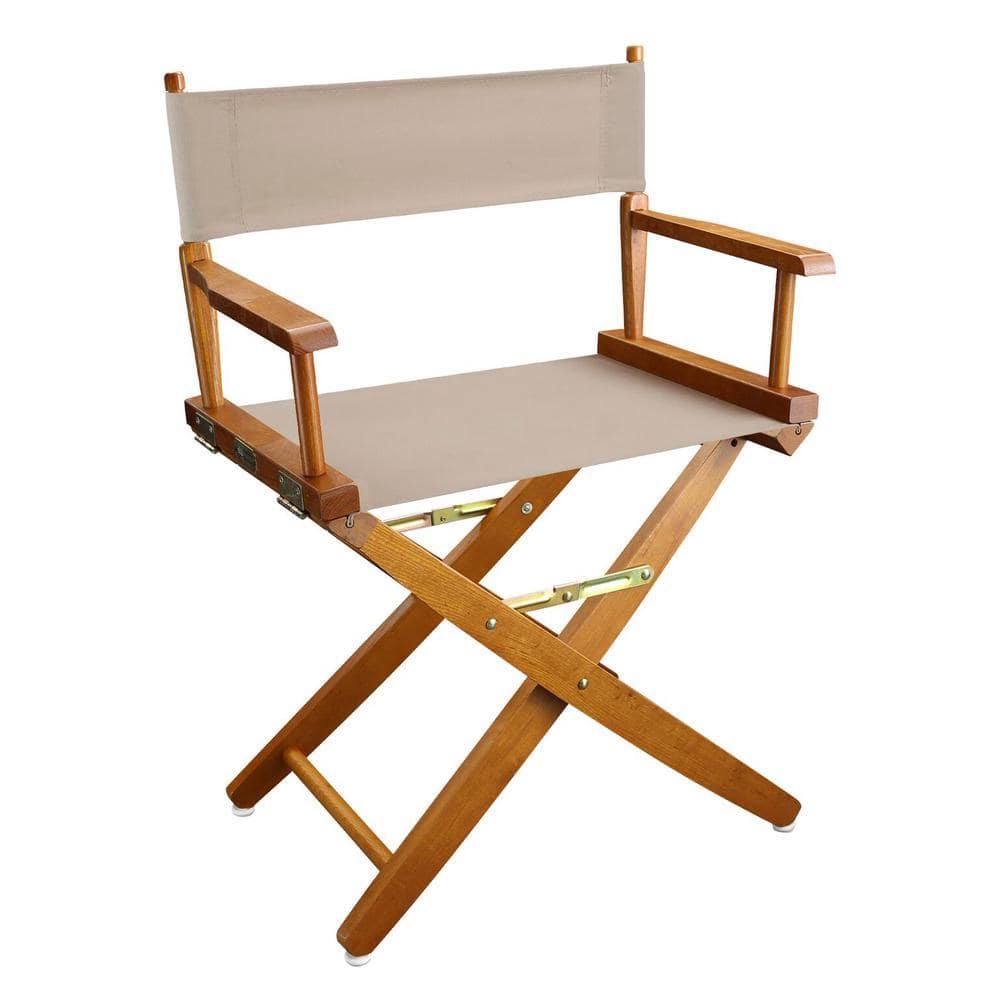 Extra-Wide Premium 18 in. Hardwoods Standard Height Directors Chair