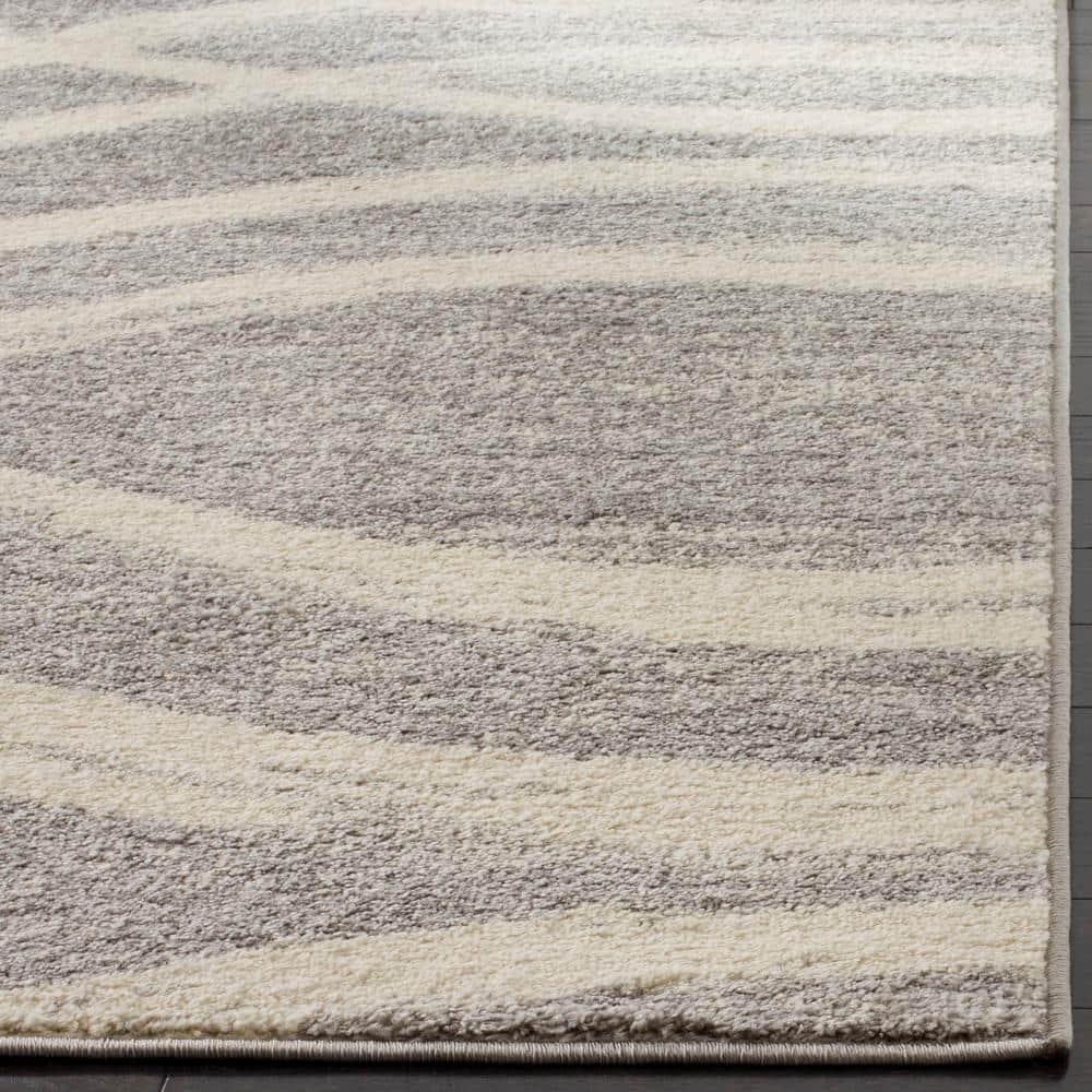 Adirondack ADR125 Machine Made Indoor Area Rug - Grey/Cream - 6'x9' - Safavieh