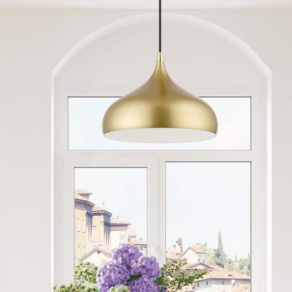 Livex Lighting Amador 1 - Light Pendant in  Soft Gold/Polished Brass