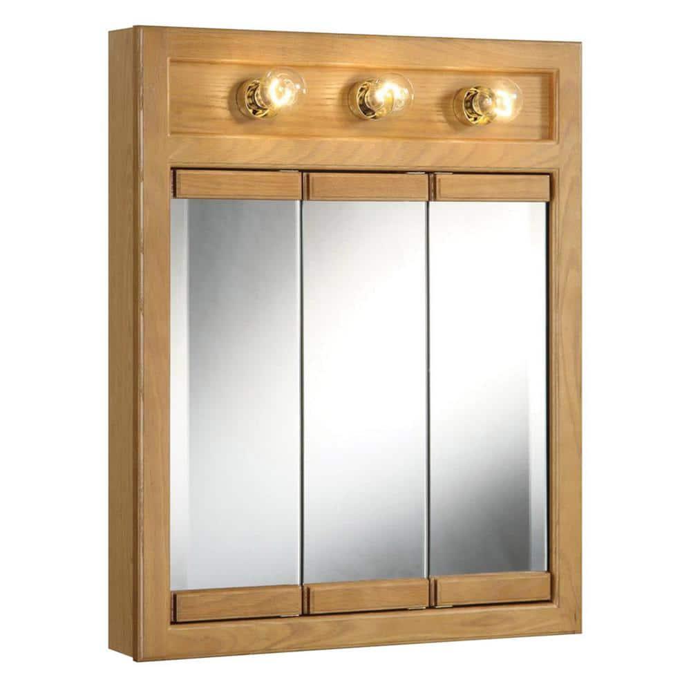 Richland 24-Inch Wood Medicine Cabinet in Nutmeg Oak