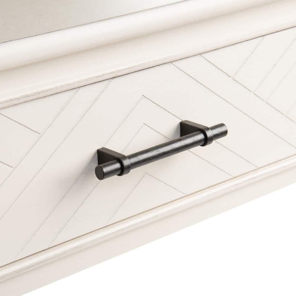 Peyton 1 Drawer Accent Table - Distressed White - Safavieh