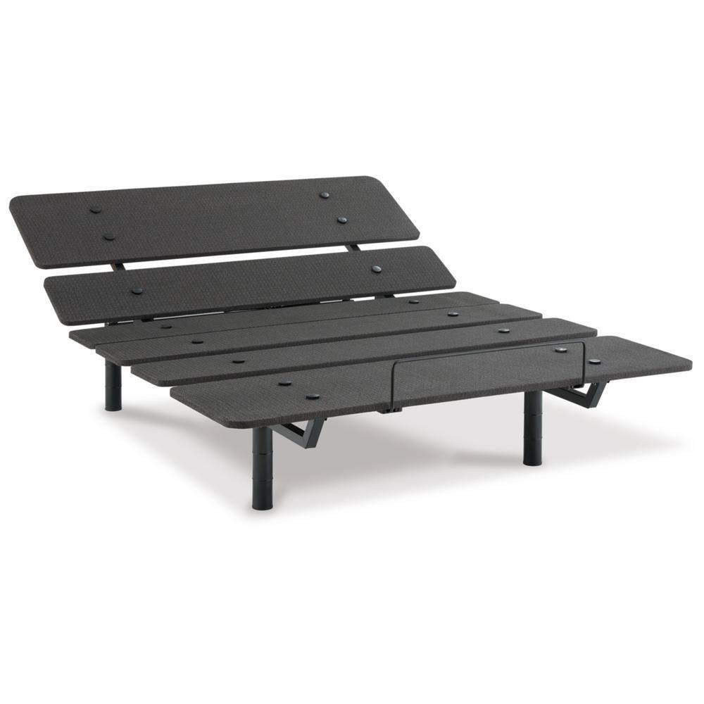 Signature Design by Ashley Cosmic Power Base California King Adjustable Bed Base, Black