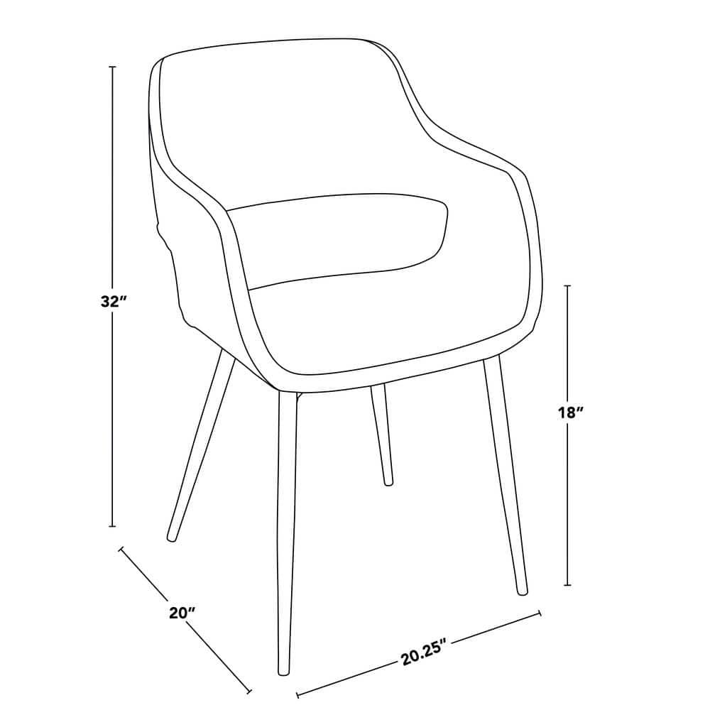 LumiSource Margarite Dining Chair - Set of 2
