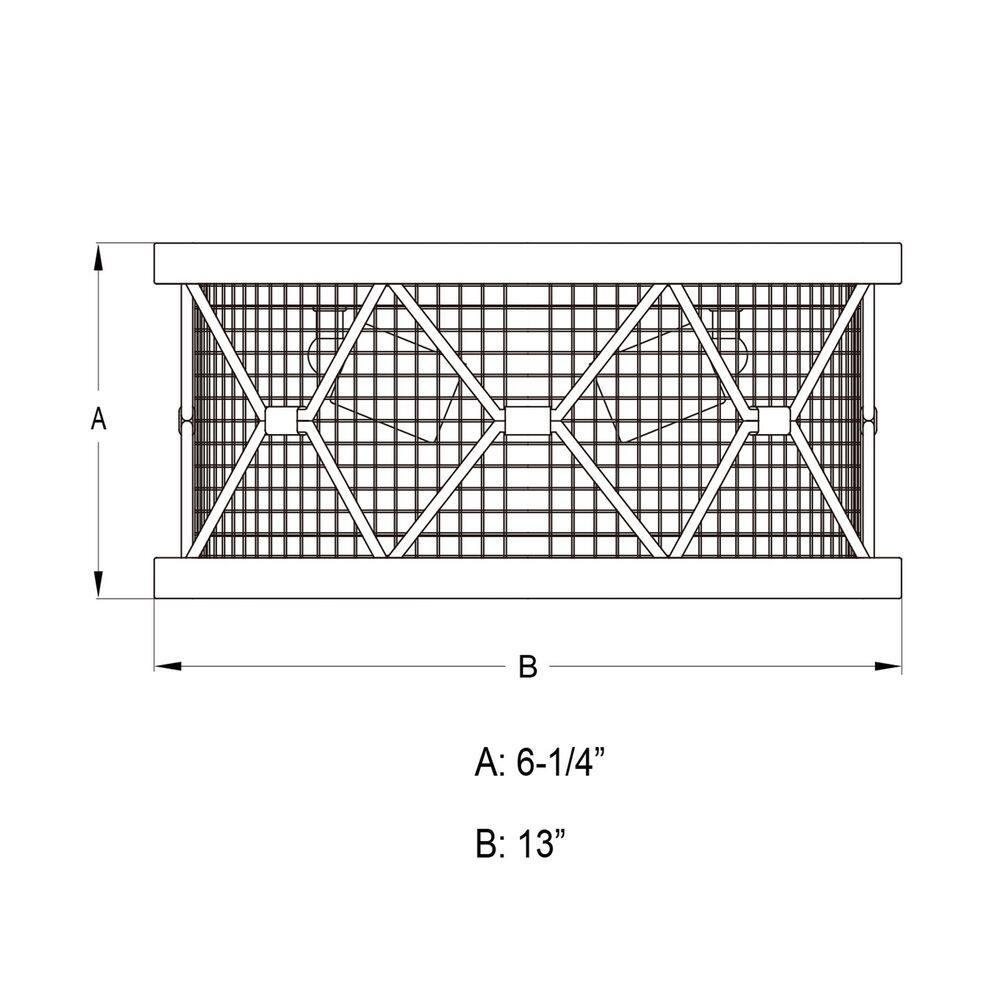 VAXCEL Bremerton 13-in W Bronze Industrial Cage Drum Flush Mount Ceiling Light
